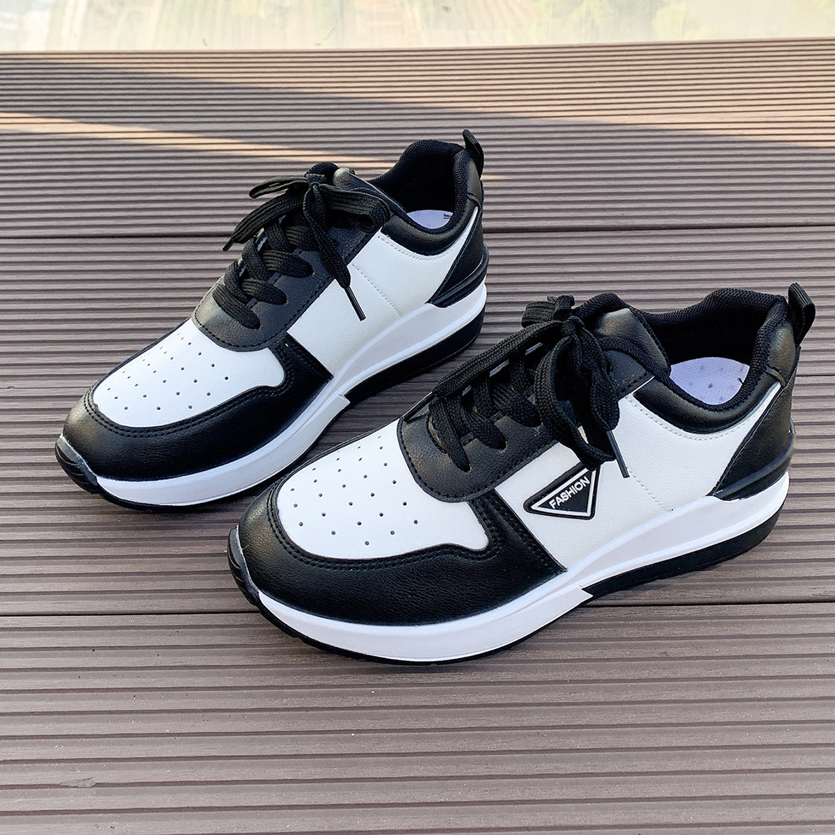 New Casual Low-Top Fashion Sneakers: Wedge Shoes for Women