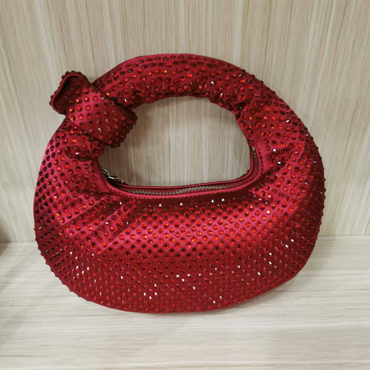 Knotted Rhinestone Handbag