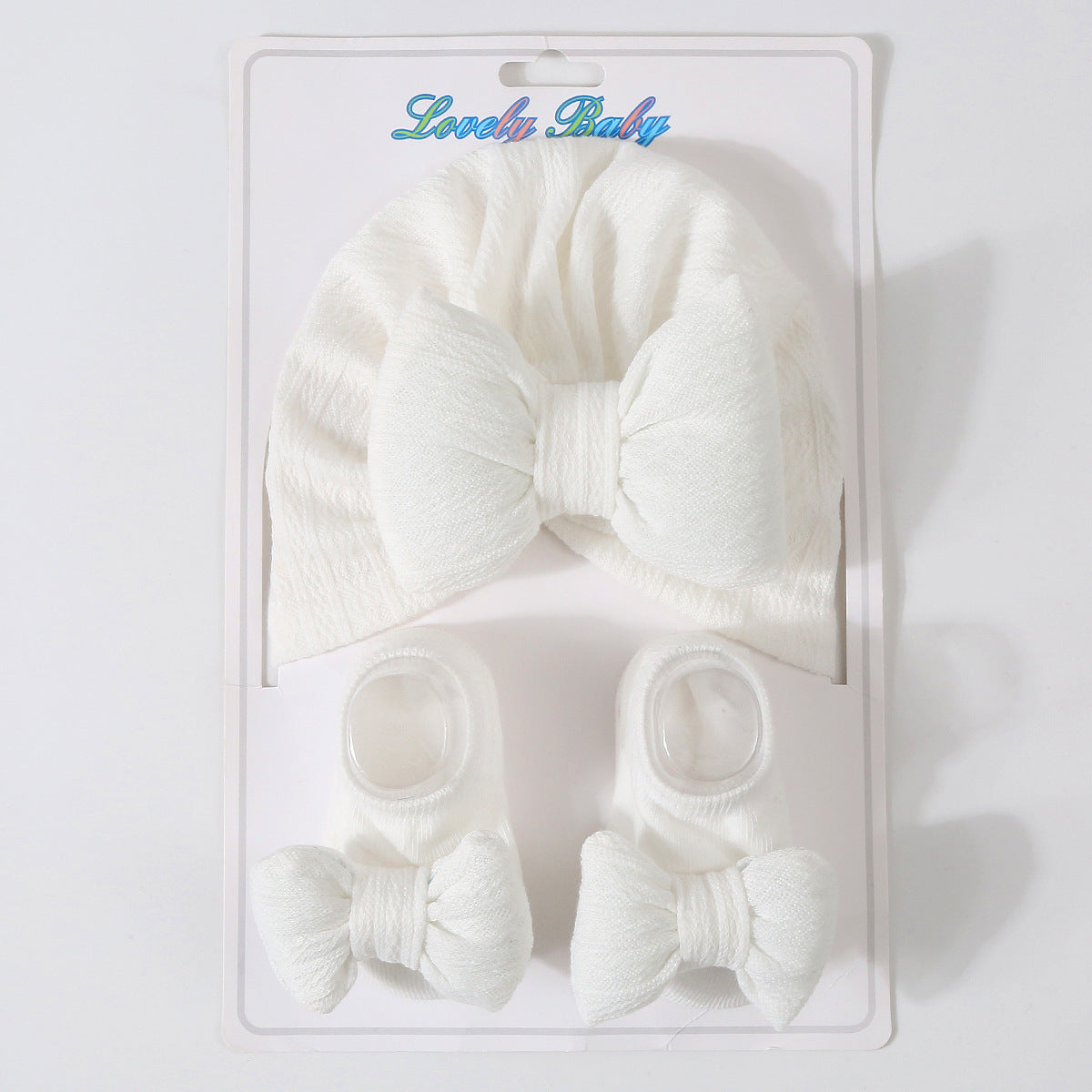Newborn Knitted Hat & Socks Set