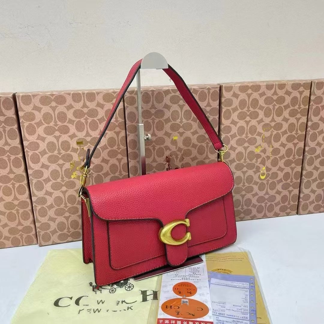 Elegant Lychee Texture Shoulder Bag