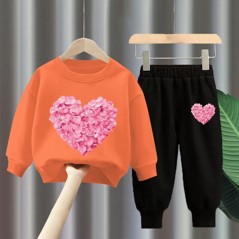 Cute Cartoon Girls' Two-Piece Set