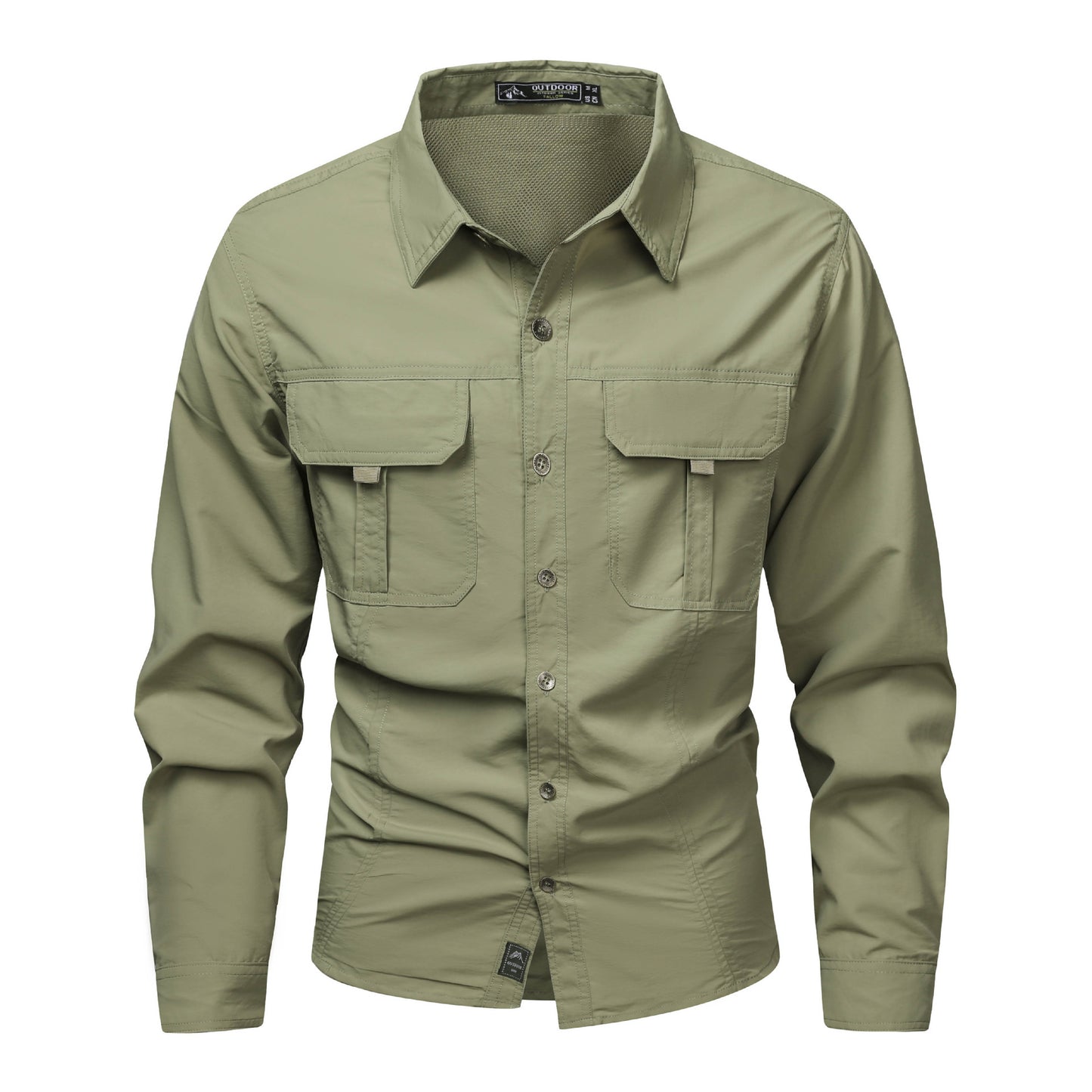 Mens Spring & Summer Quick-Dry Long-Sleeve Outdoor Shirt