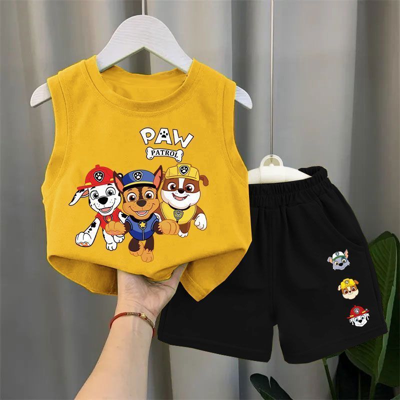 Kids' Sleeveless Vest & Shorts Set