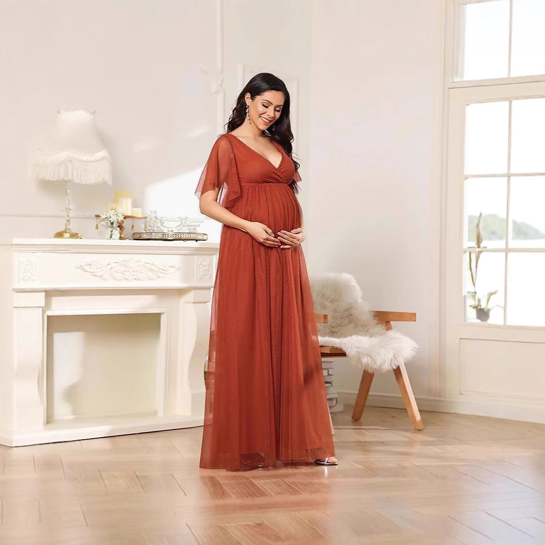 Moonlit Glow Maternity Gown
