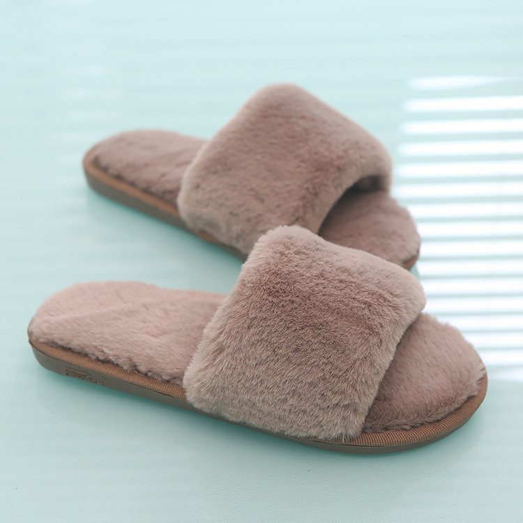 Fashion warm floor cotton slippers women