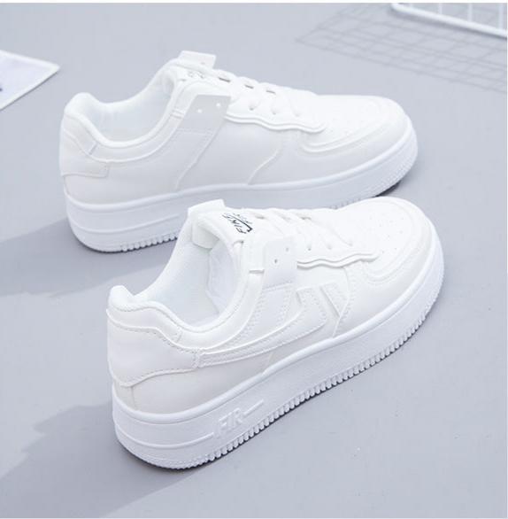Macaron High-Top Sneakers: Small White Shoes for Women