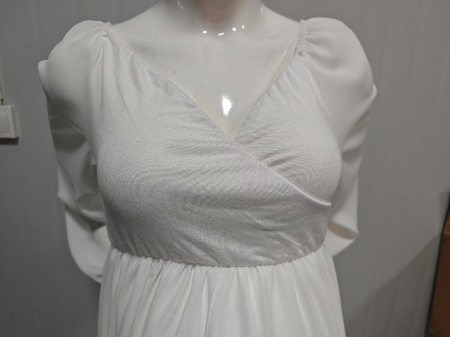 Slit Hem Pregnancy Day Dress