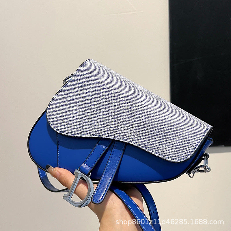 Designer-Inspired Saddle Shoulder Bag