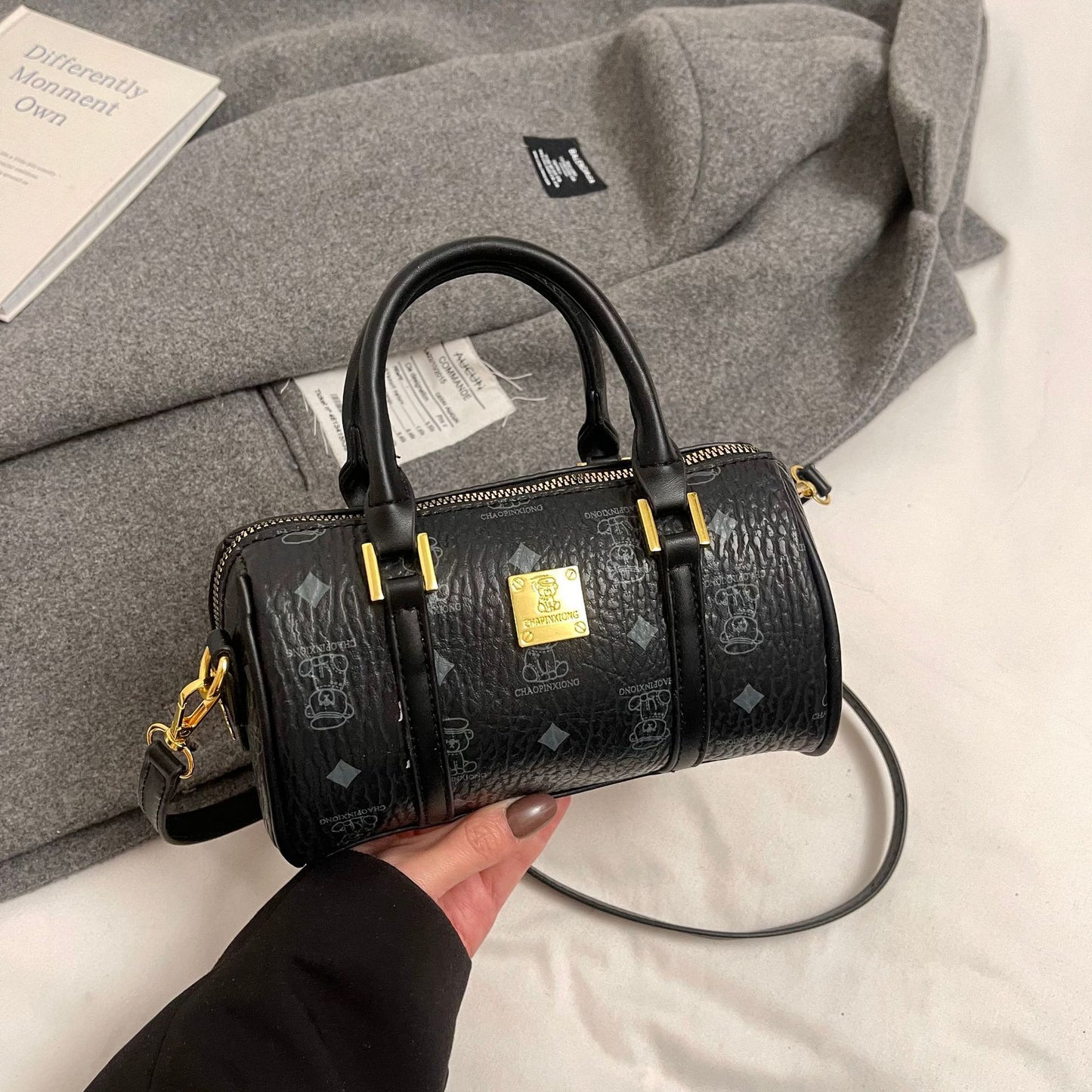Designer Woven Denim Handbag