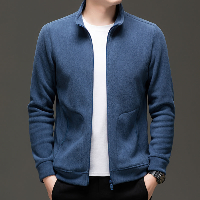 Suede Zip-Up Jacket Soft Structure Series