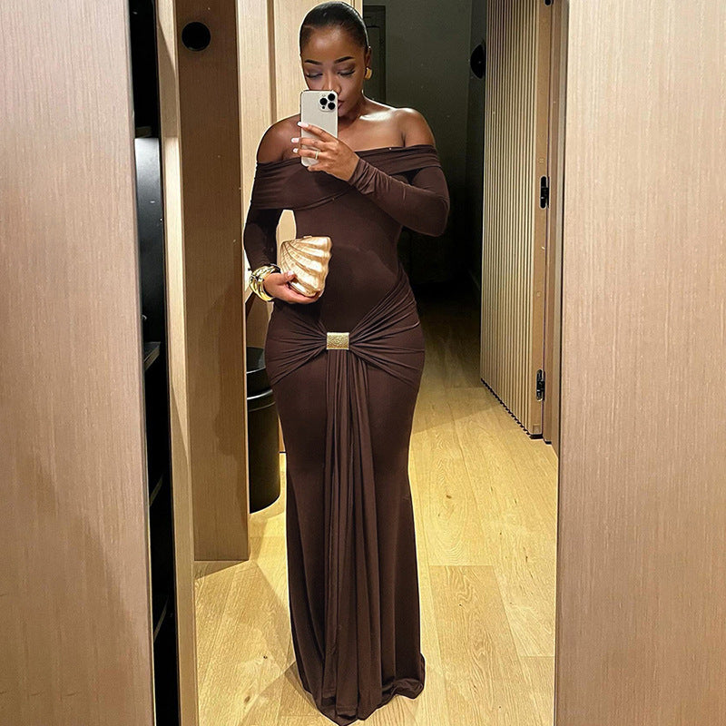 One-Shoulder Slim Fit Dress for Women