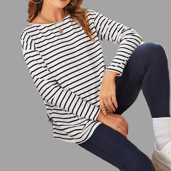 Classic Stripe Maternity Top