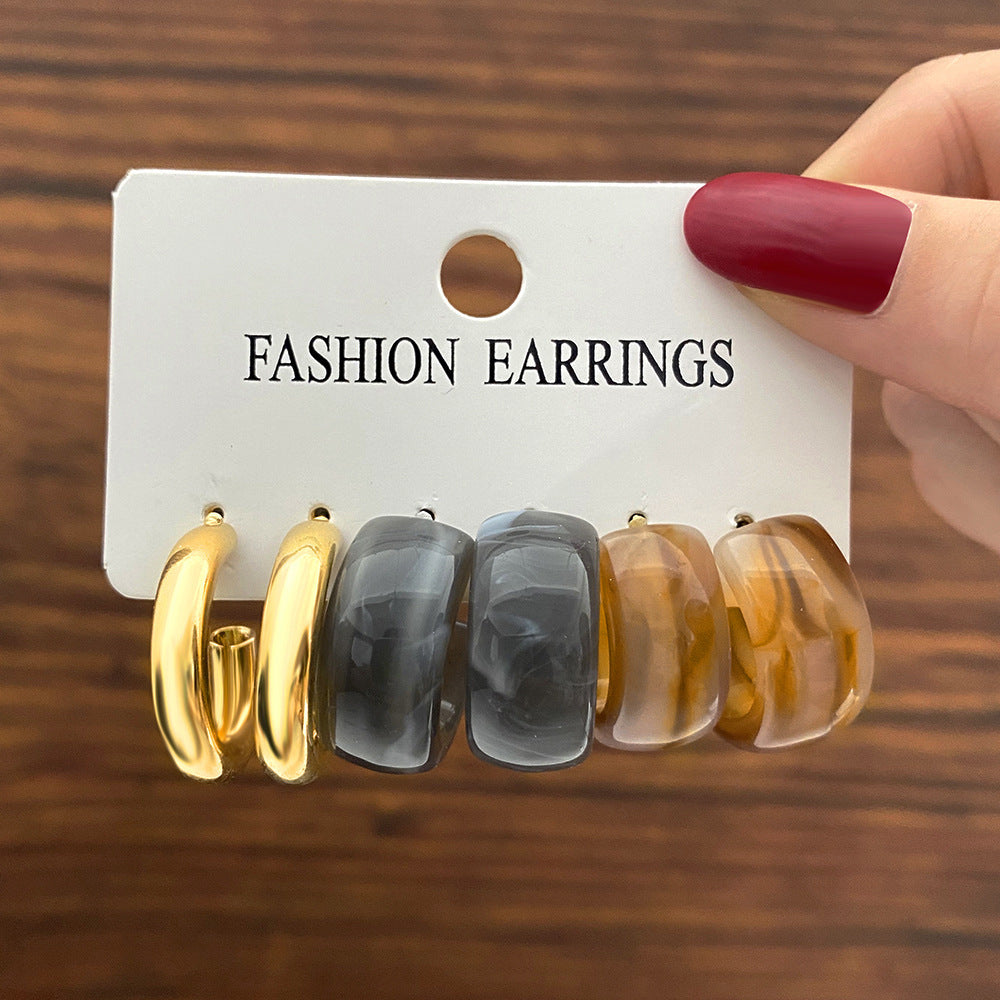 Shiny Gold Earrings for Women Girls