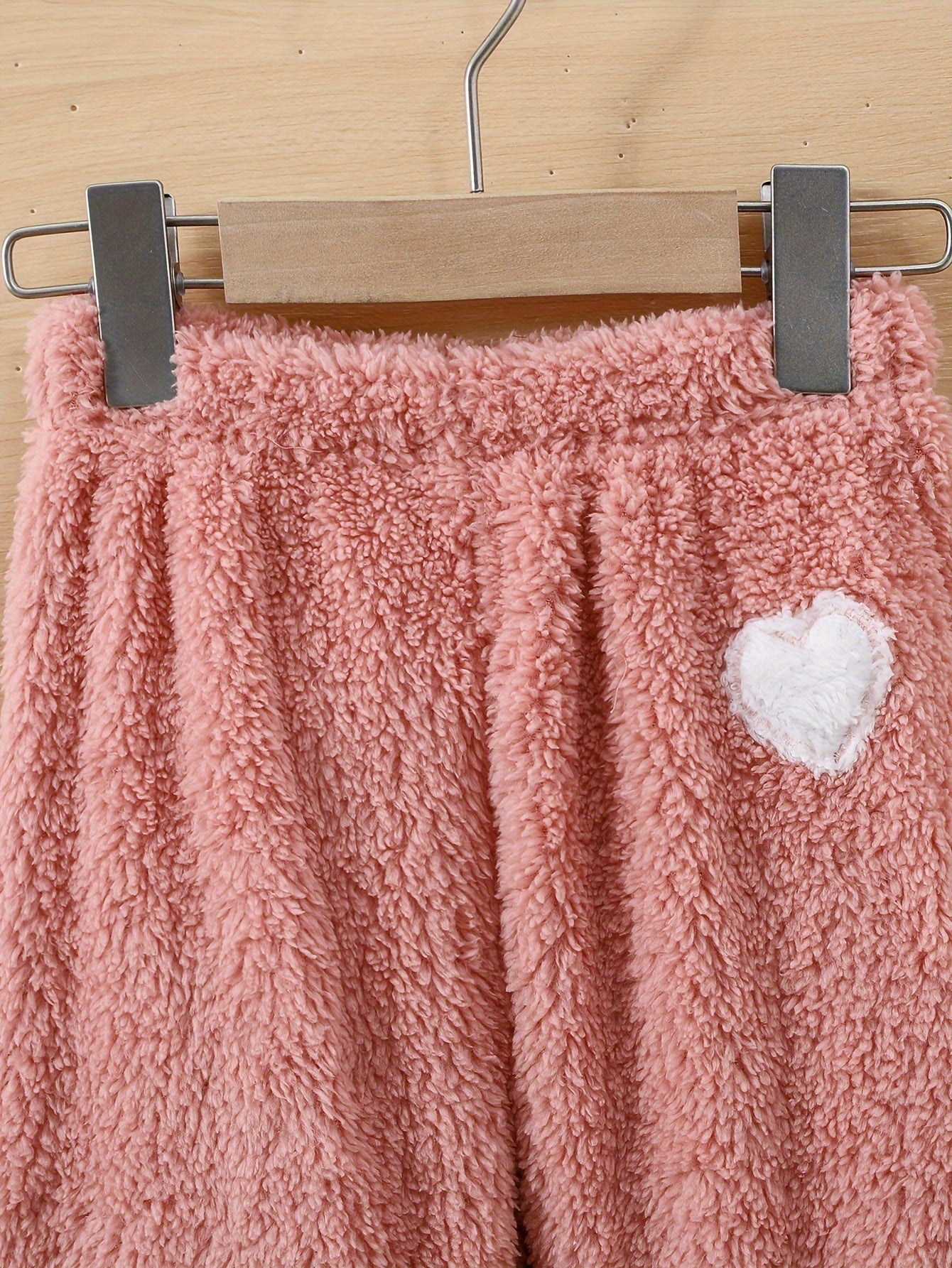 Heart-Print Fleece Set