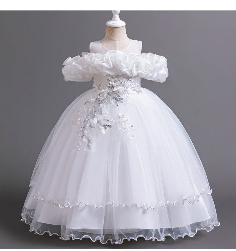 Elegant Ruffle Tulle Princess Gown