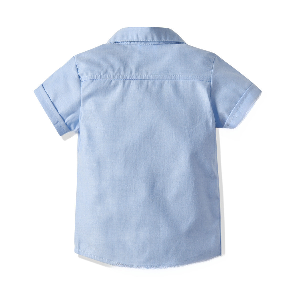 Boys' Summer Cotton Shirt & Bib Pants Set