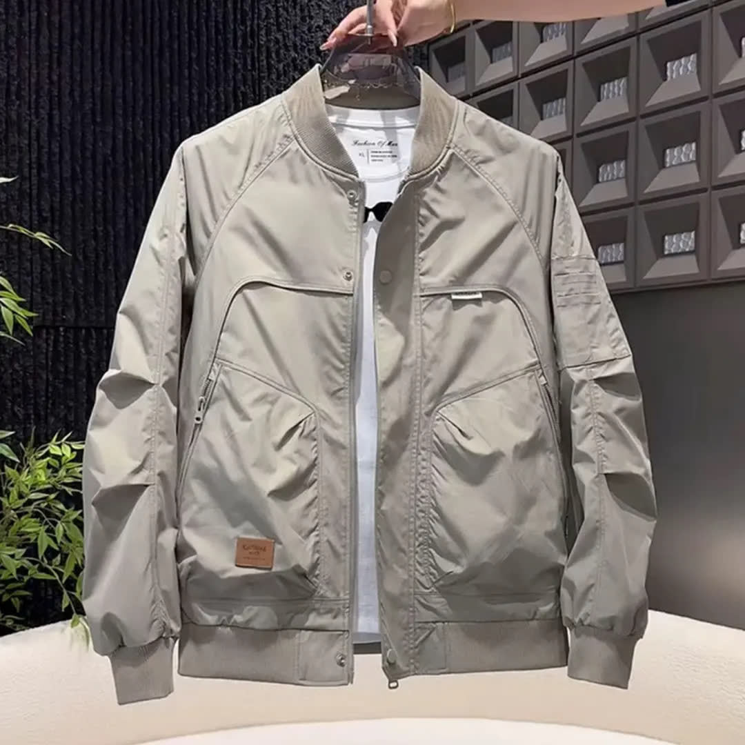Mens Retro Bomber Baseball Jacket