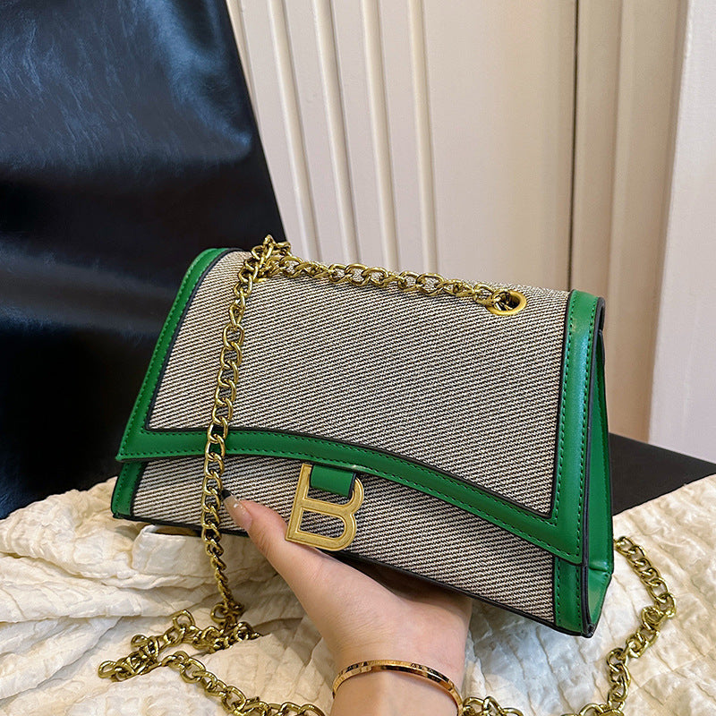 Designer Hourglass Shoulder Bag