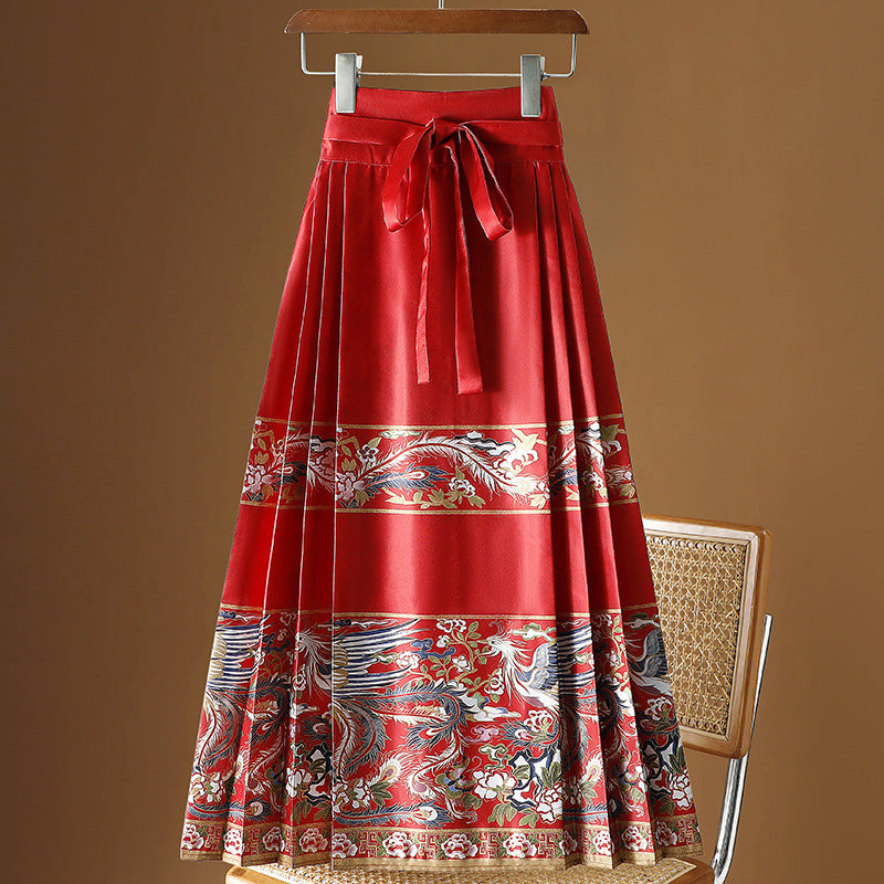 Moonlight Pleated Hanfu Skirt