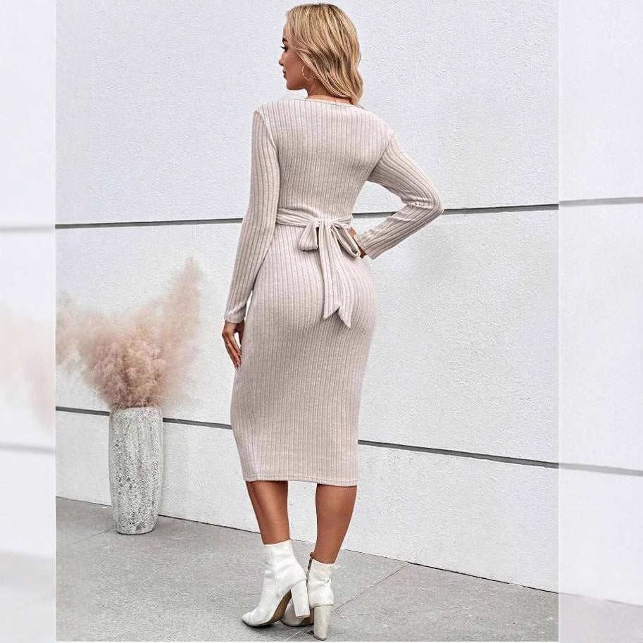 Twisted Elegance Maternity Dress
