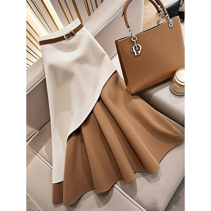 High-Waisted Slim Skirt