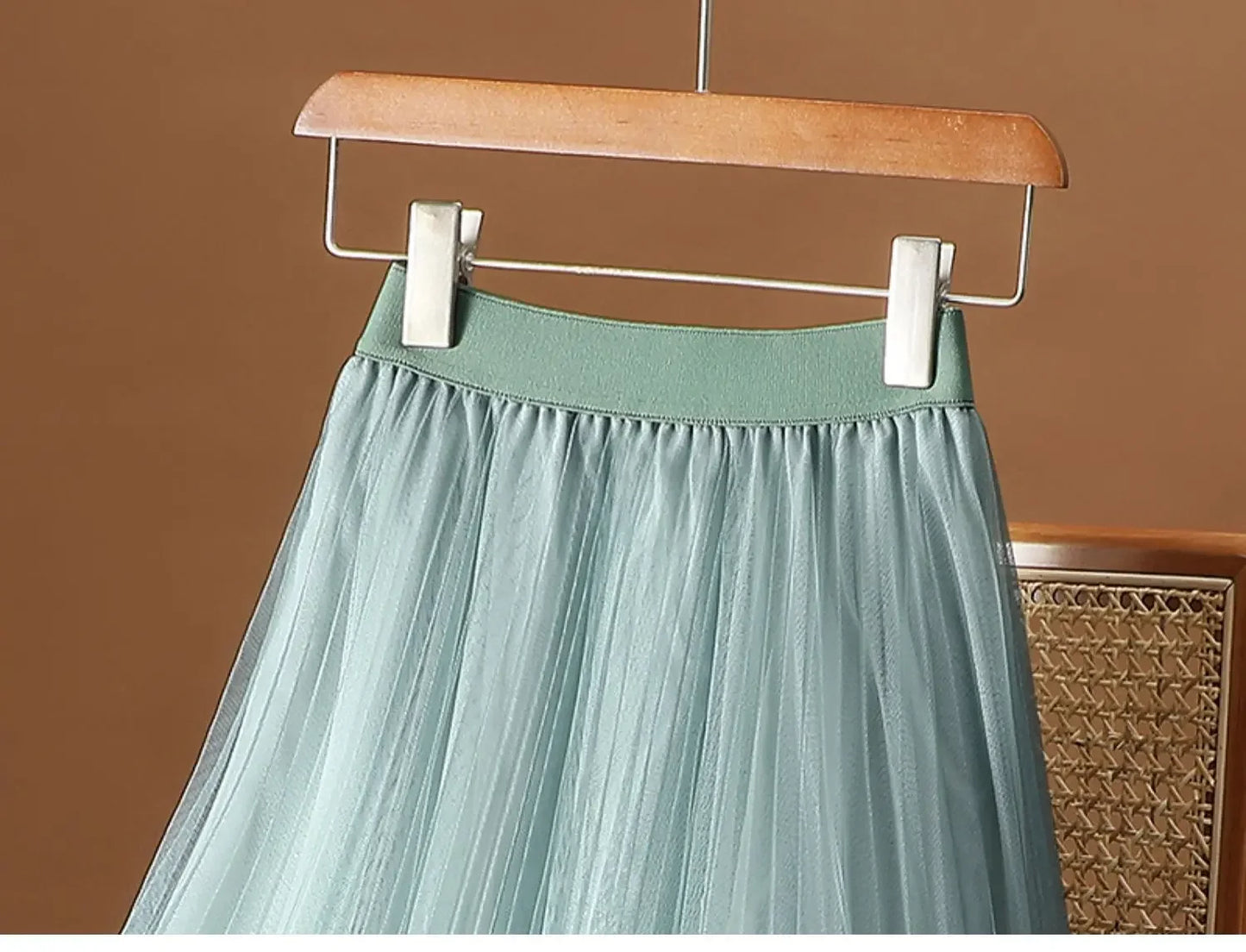 Ombre Mesh Skirt