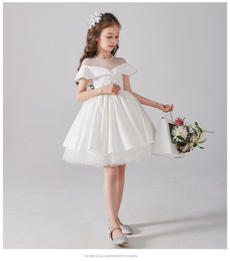 Snow Cloud Ruffle Princess Dress