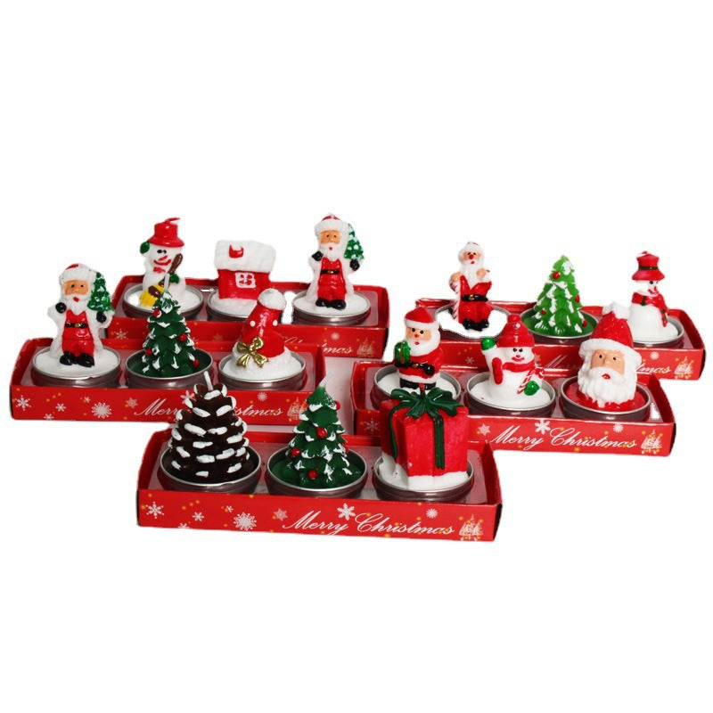 Christmas Candle Figurine Set