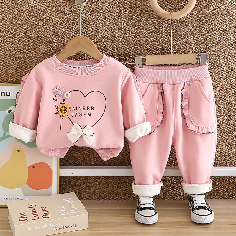 Bow & Bloom Velvet Set