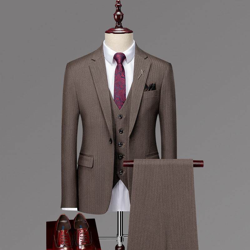 Men’s 3-Piece Slim Fit Wedding & Business Suit Set