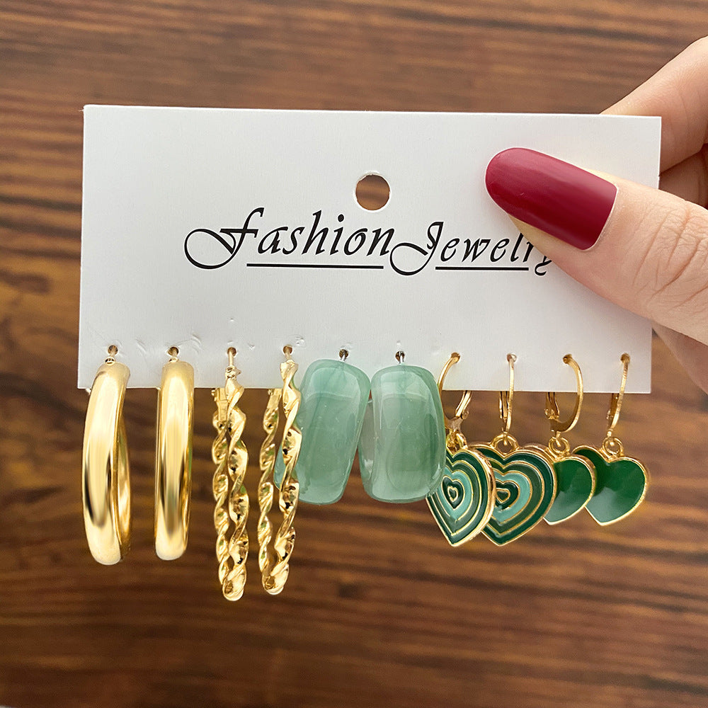 Shiny Gold Earrings for Women Girls