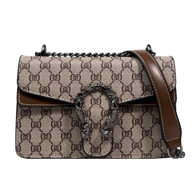 Retro Print Chain Bag