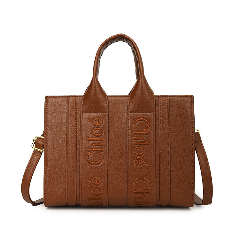 Korean Embroidery Letter Tote Bag