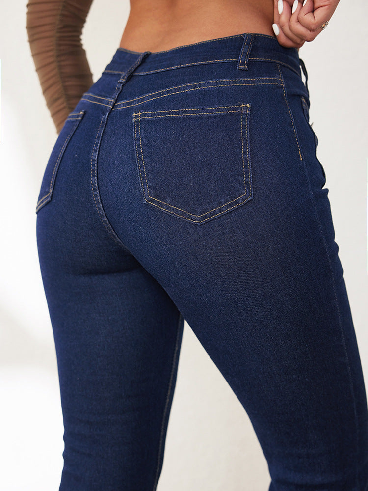 New Breasted Slim Bootcut Pant