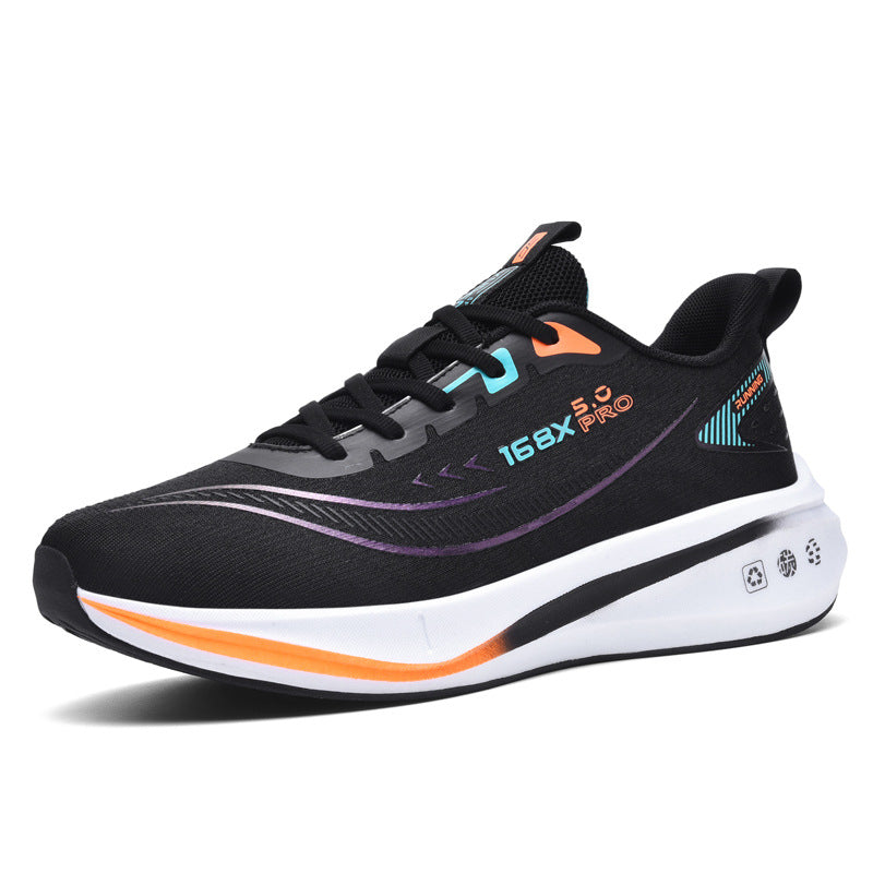 Men's Breathable Mesh Running Sneakers – Soft Sole Korean Style Sports Shoes