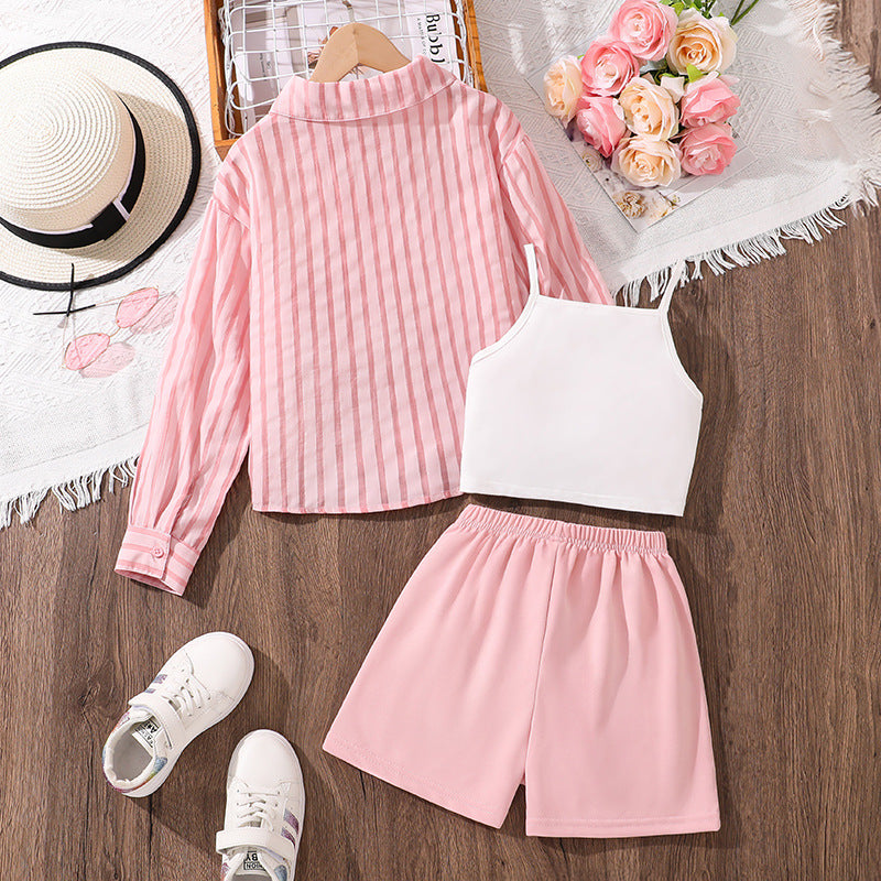 Adorable Girls' Summer Suit Set