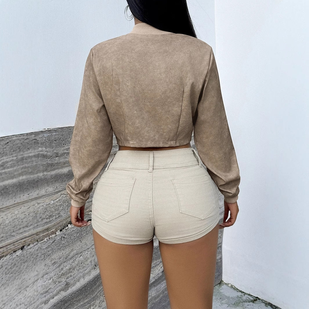 24 New Casual Fashion Versatile short Women's Jacket