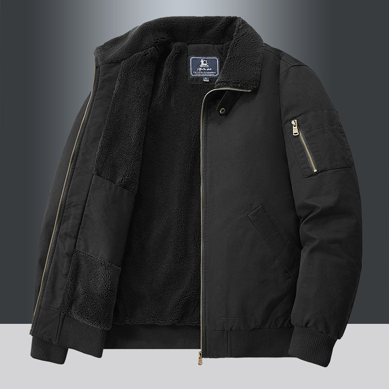 Men’s Winter Fleece Cargo Jacket