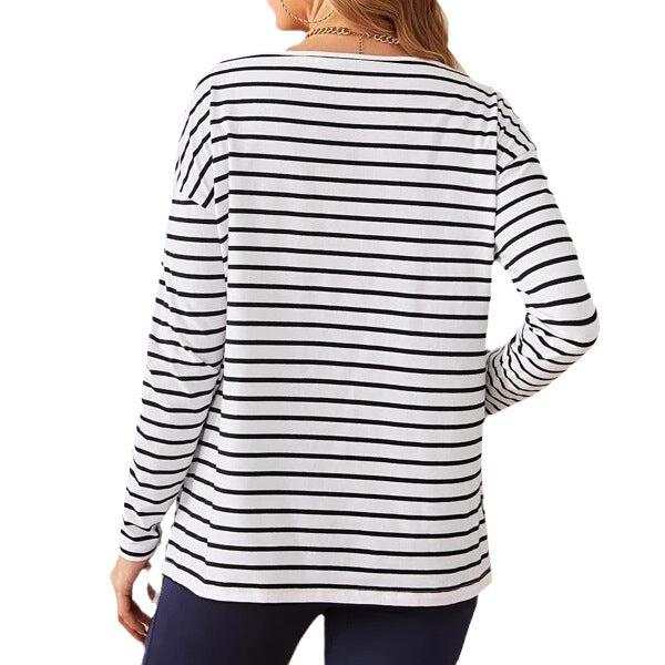 Classic Stripe Maternity Top