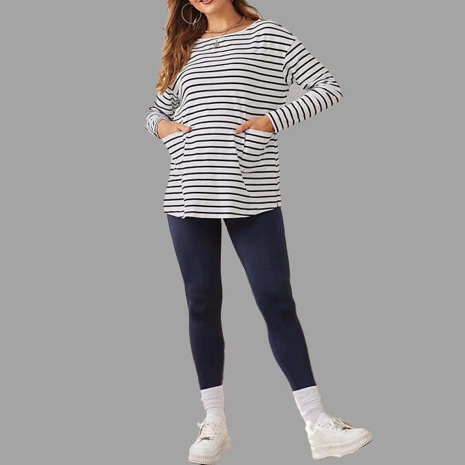 Classic Stripe Maternity Top