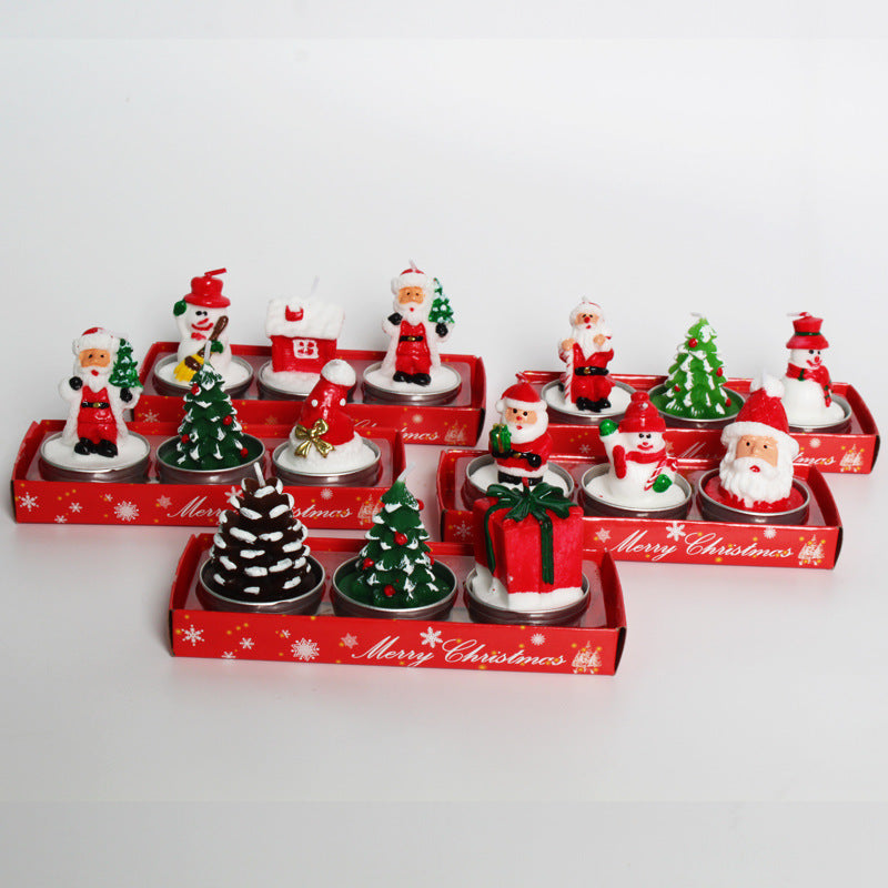 Christmas Candle Figurine Set