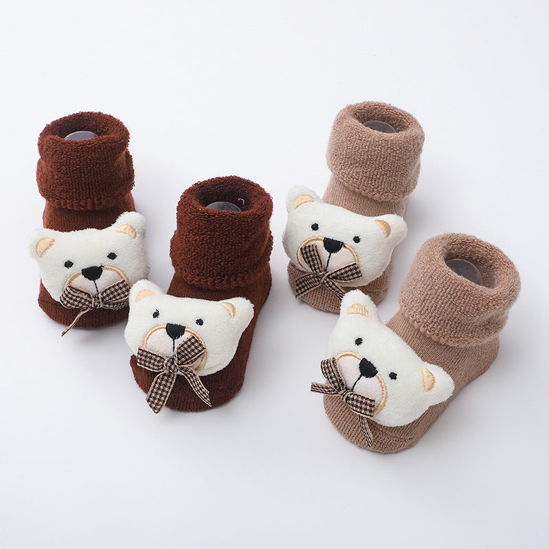 Cozy Terry Baby Socks