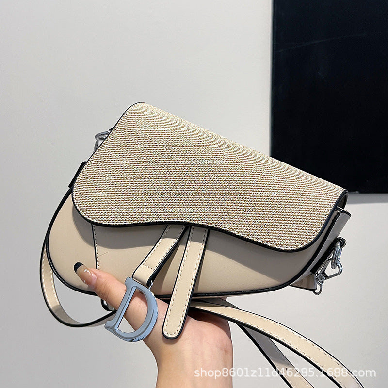 Designer-Inspired Saddle Shoulder Bag
