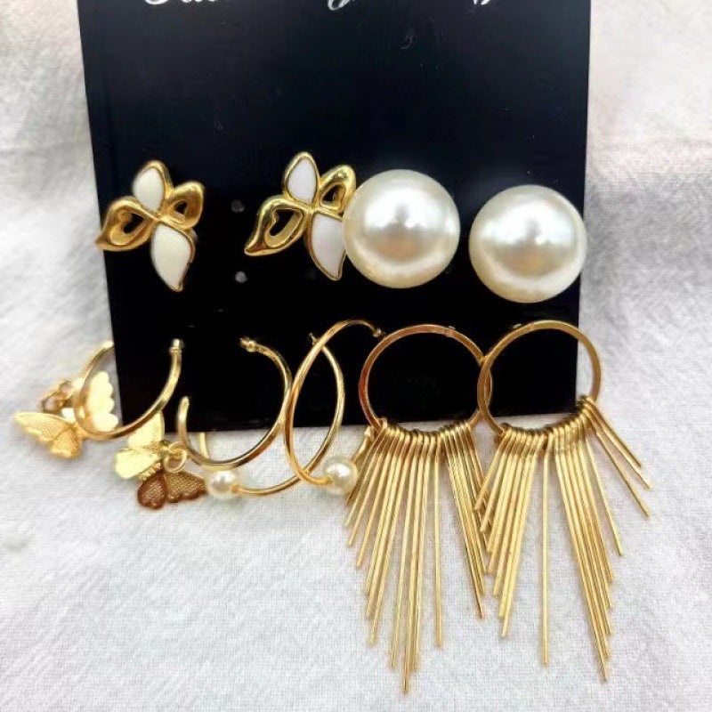 Shiny Gold Earrings for Women Girls