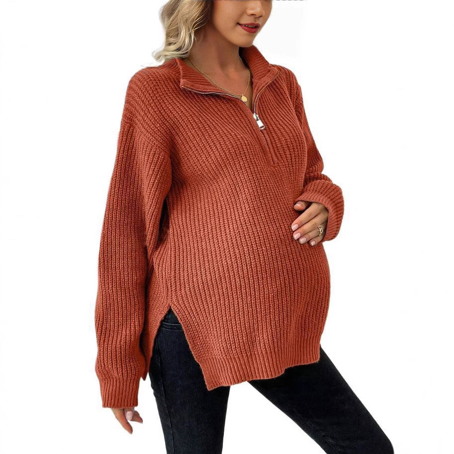 Autumn Embrace Maternity Sweater