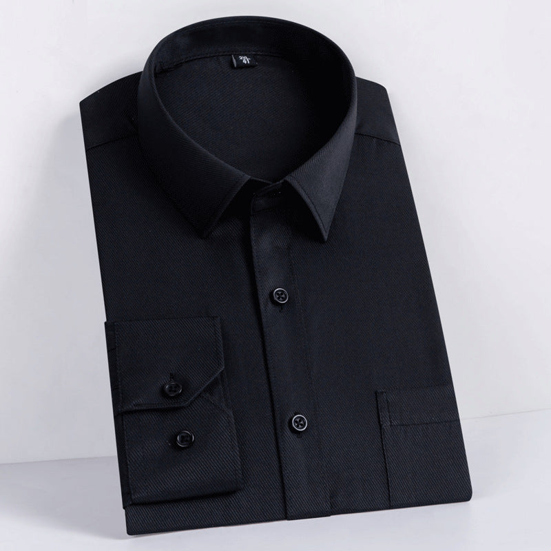 men's long sleeve cotton shirt ready-to-wear, iron-free, business casual, formal wear, executive work uniform, shirt, men