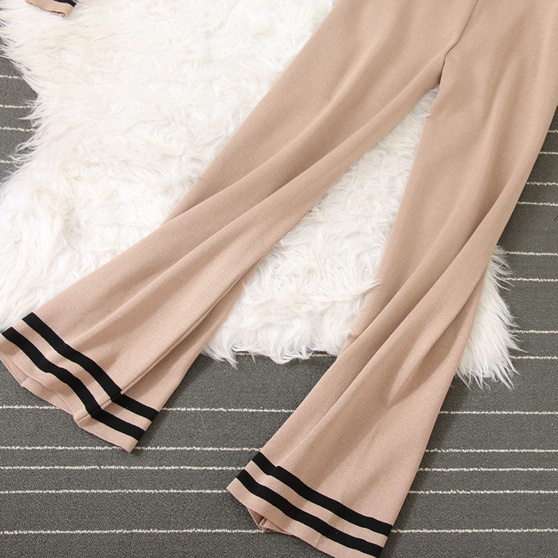 Star Cardigan & Wide Pants Set