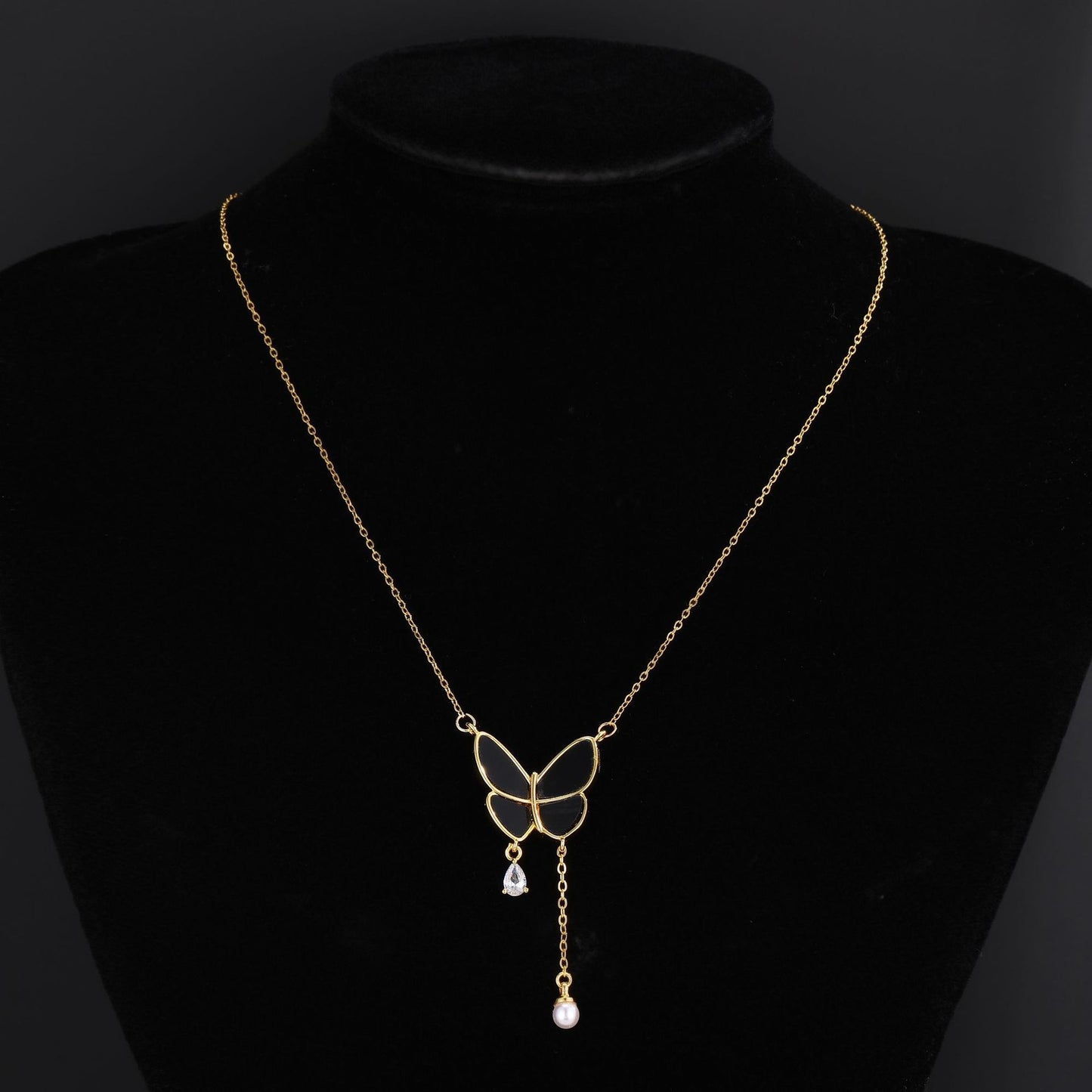 New Butterfly Titanium Steel Necklace