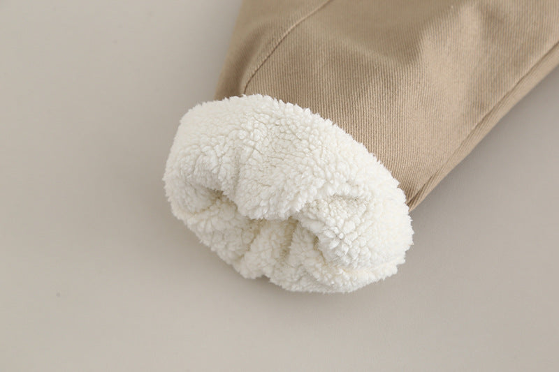 Plaid Lapel Sweatshirt Set