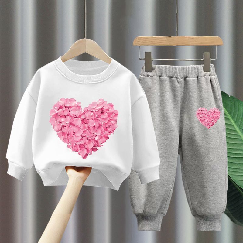 Cute Cartoon Girls' Two-Piece Set
